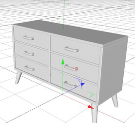 C4D模型 柜子 