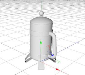 C4D模型法式压滤壶