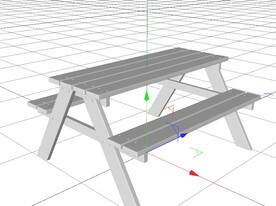 C4D模型 野营桌子