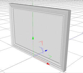 C4D模型画框