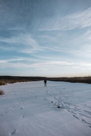 山林雪景