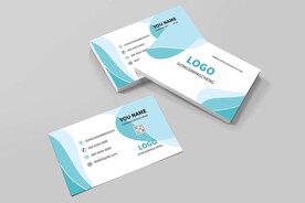 蓝色名片