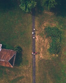 乡间小路鸟瞰图