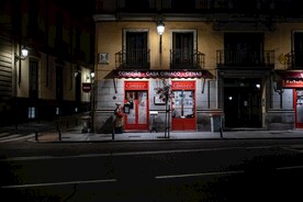 临街商铺夜景