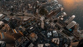 城市楼宇鸟瞰图