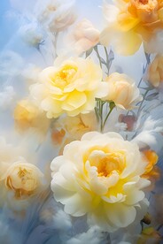花朵框画