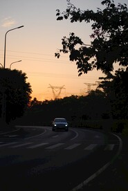 车道黄昏