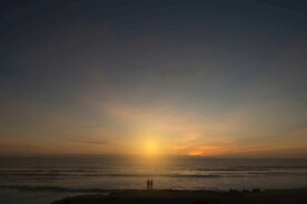 夕阳海景
