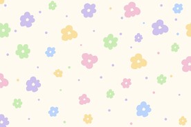 可爱花朵图案