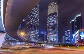 现代城市夜景