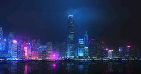 现代城市夜景