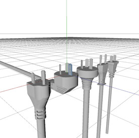  C4D模型 插头