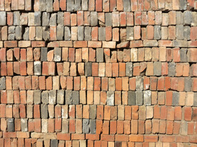 红砖墙面纹理背景素材