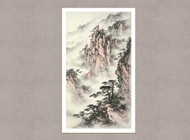 黄山松云图