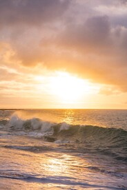 夕阳海景