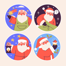 圣诞老人标签 