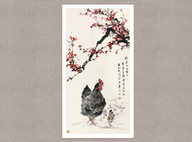 红梅大吉图