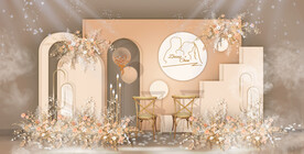 香槟婚礼迎宾效果图