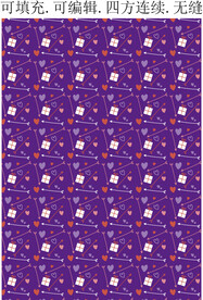 爱心花纹 爱心背景 