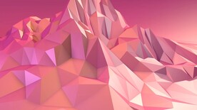 粉色渐变3d菱形抽象背景