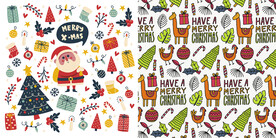 矢量圣诞底纹背景素材