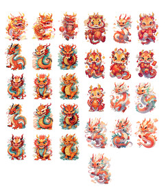 龙年IP手绘龙