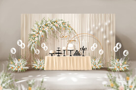 香槟色婚礼结婚背景