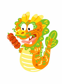 2024龙年大吉龙年卡通