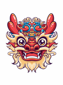 2024龙年甲辰年生肖卡通龙