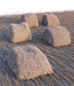 C4D模型 草垛