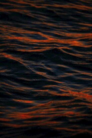 夕阳水纹