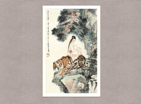彩鸾骑虎图