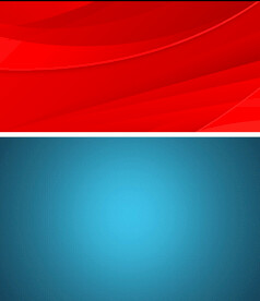 简约红色背景   简约蓝色背景