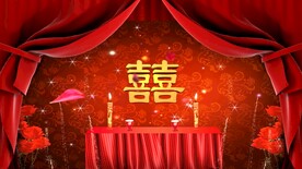 中式婚礼背景     