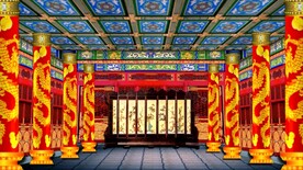 中式婚礼背景     