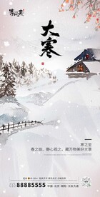 地产大寒海报