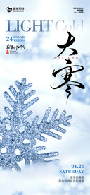 大寒节气海报