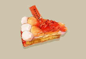 手绘蛋糕点心