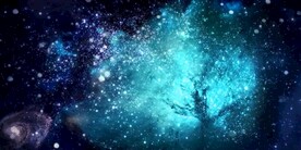 唯美星空大树