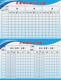 财税税务公司企业工作进度展板海