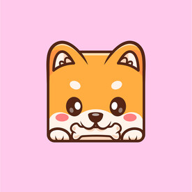 矢量卡通小狗