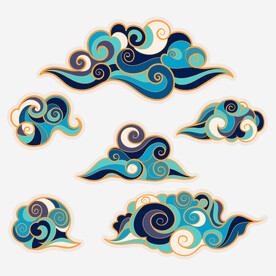 中国传统祥云花纹