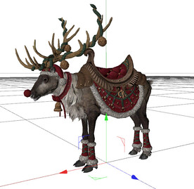 C4D模型 麋鹿