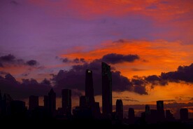 夕阳彩霞