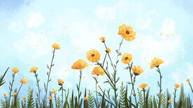 春季鲜花海报图片