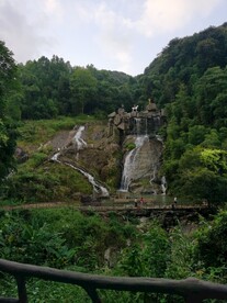 竹林风光  瀑布