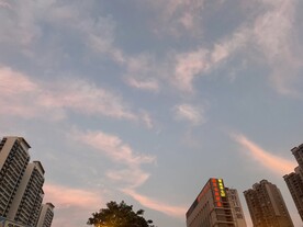 城市上空景物