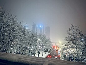 西安雪景图