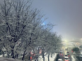 西安雪景图