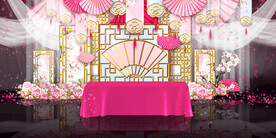 中式婚礼舞台         